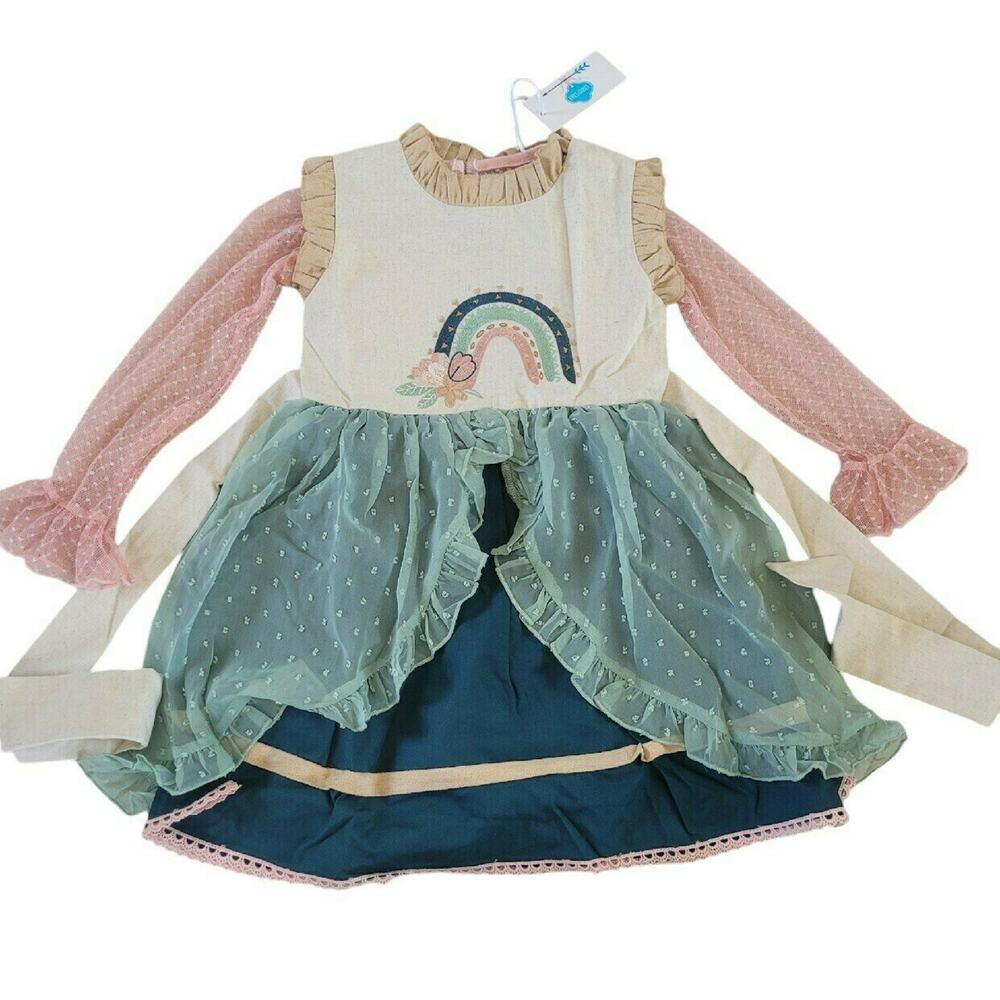 Evie's Closet Rainbow Autumn Dress